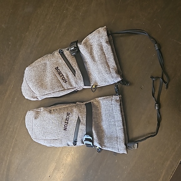Burton Accessories - Burton women's mittens goretex size small color Grey Heather